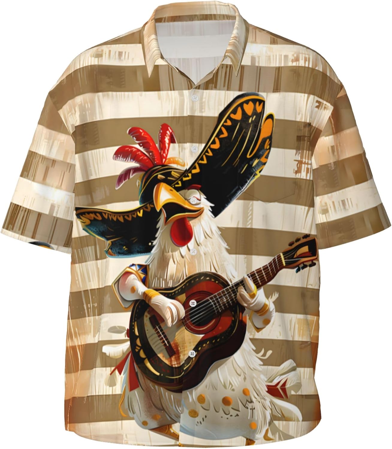 Stylish Graphic Shirt for Men - Casual Button Up