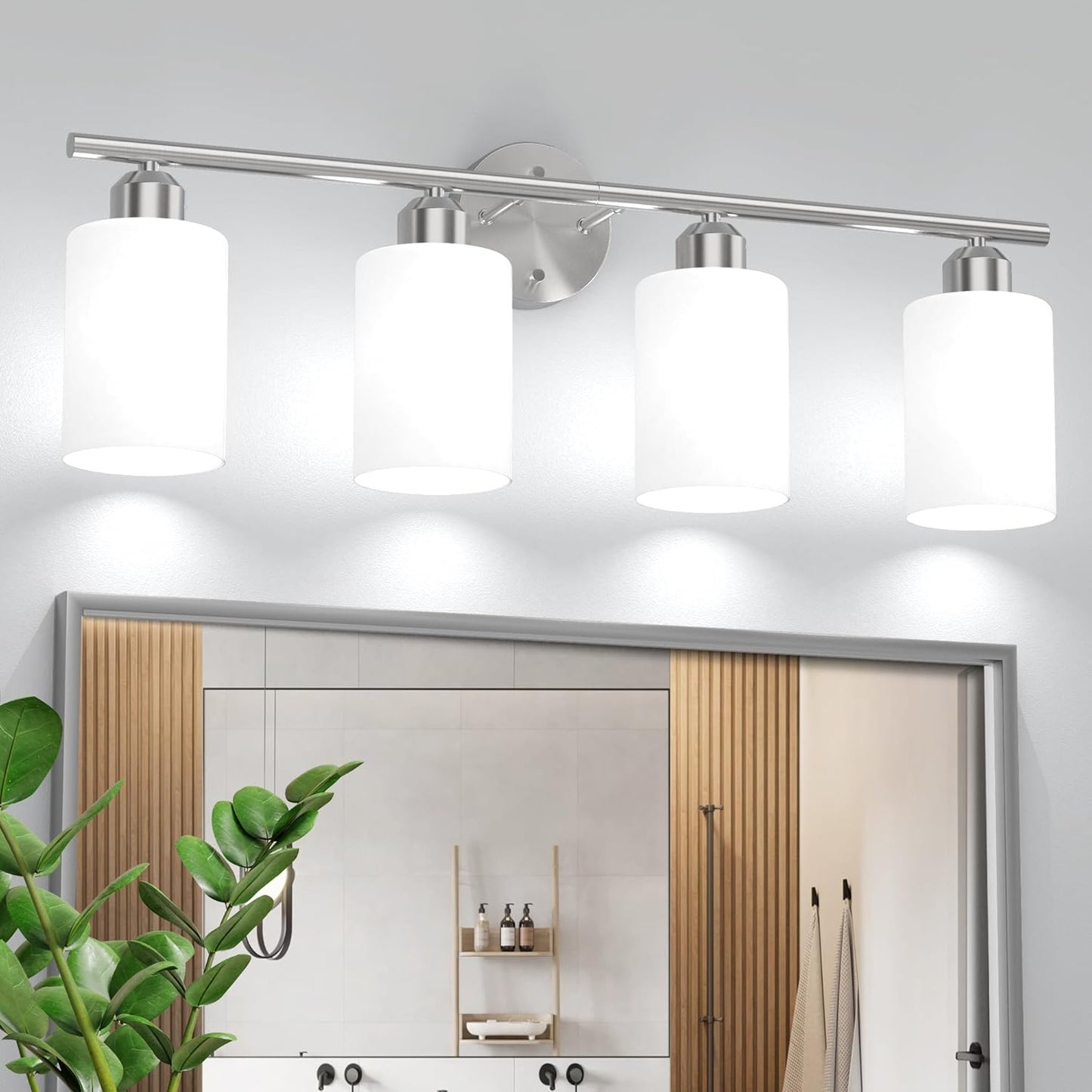 Espird Brushed Nickel Bathroom Vanity Light Fixtures for Home