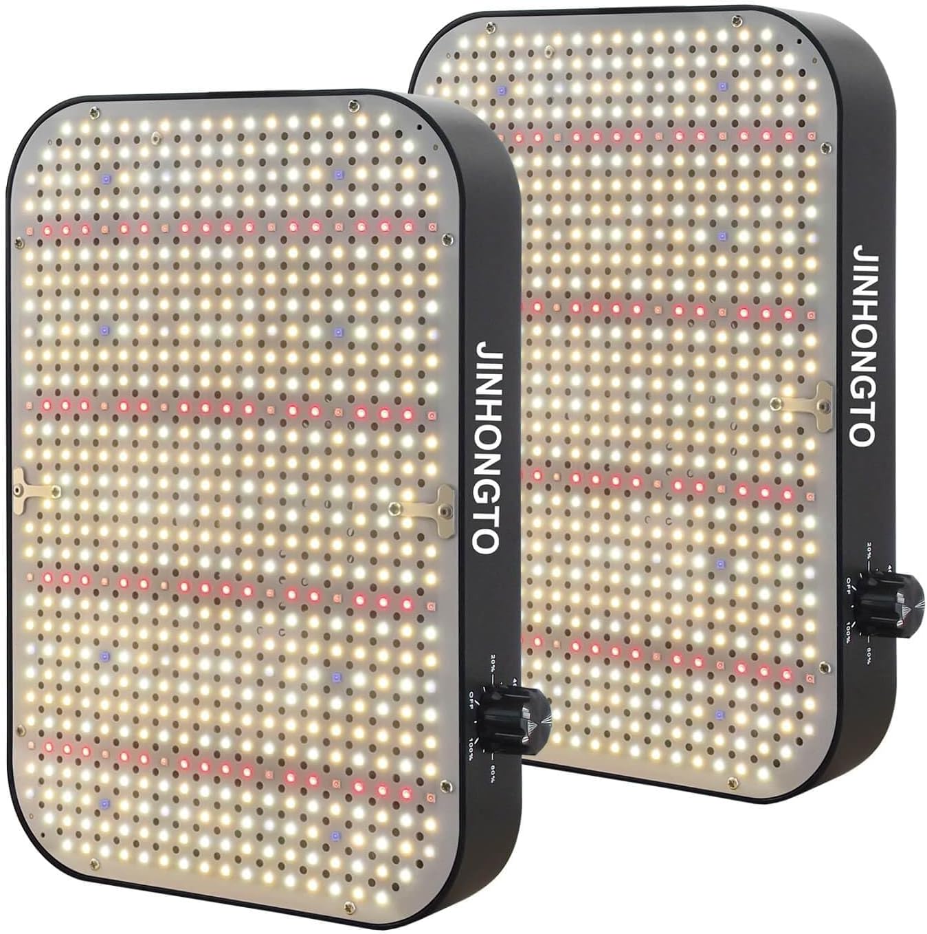 65W Dimmable Full Spectrum Grow Lights 2Pack - Bright, Adjustable