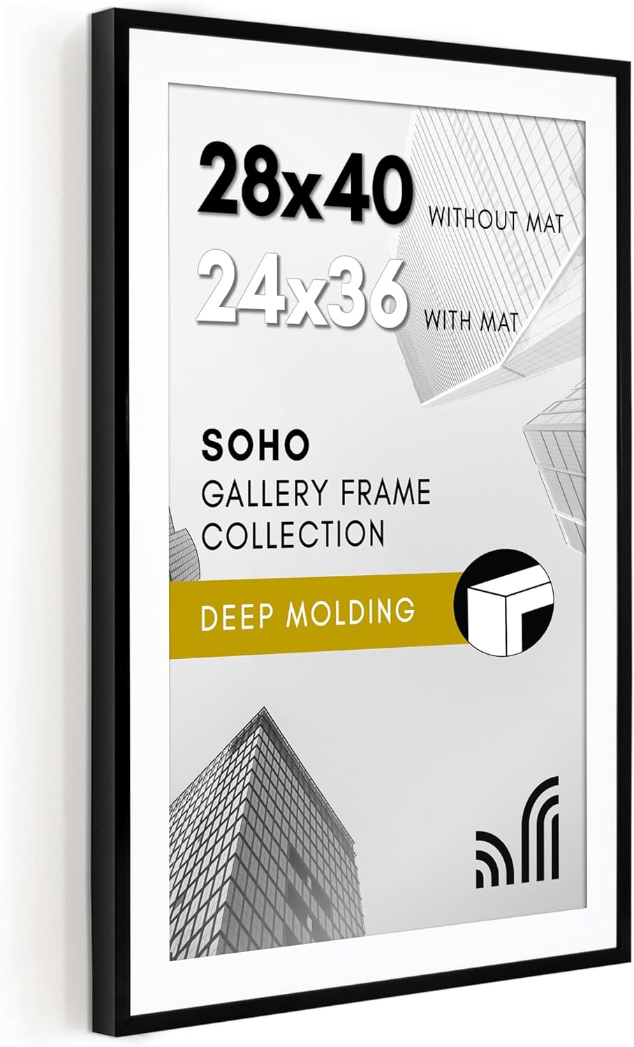 28x40 Poster Frame with Polished Plexiglass for Stylish Display