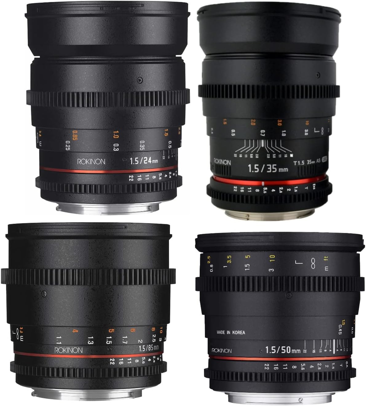 ROKINON CINE DS T1.5 Cinema Lens Kit for Canon EF Cameras