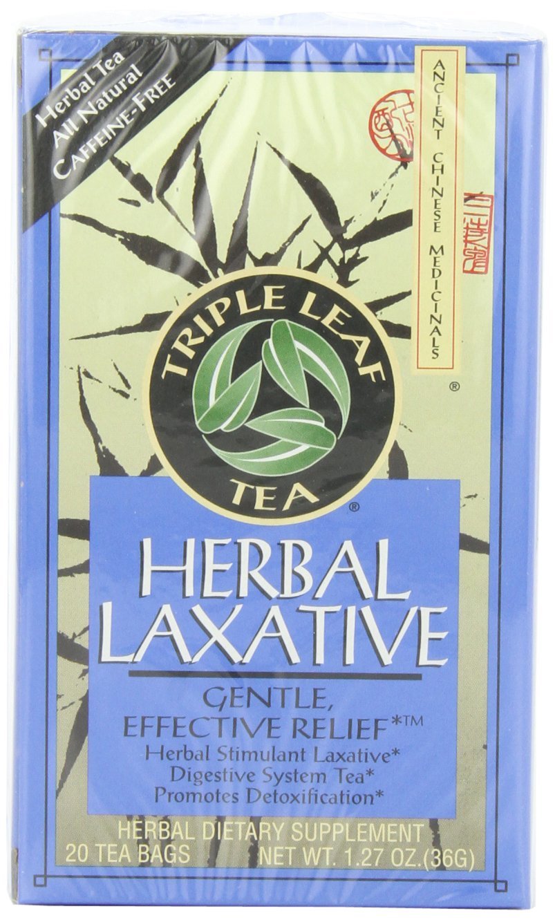 Triple Leaf Tea Herbal Laxative - 20 Tea Bags Pack of 6
