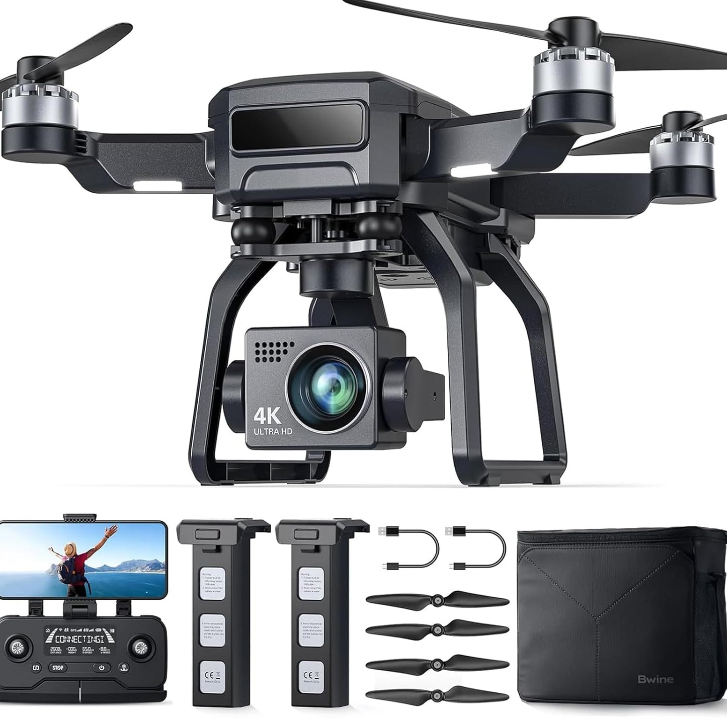 Bwine F7 Pro Drone with 4K UHD Camera and 50 Mins Flight Time