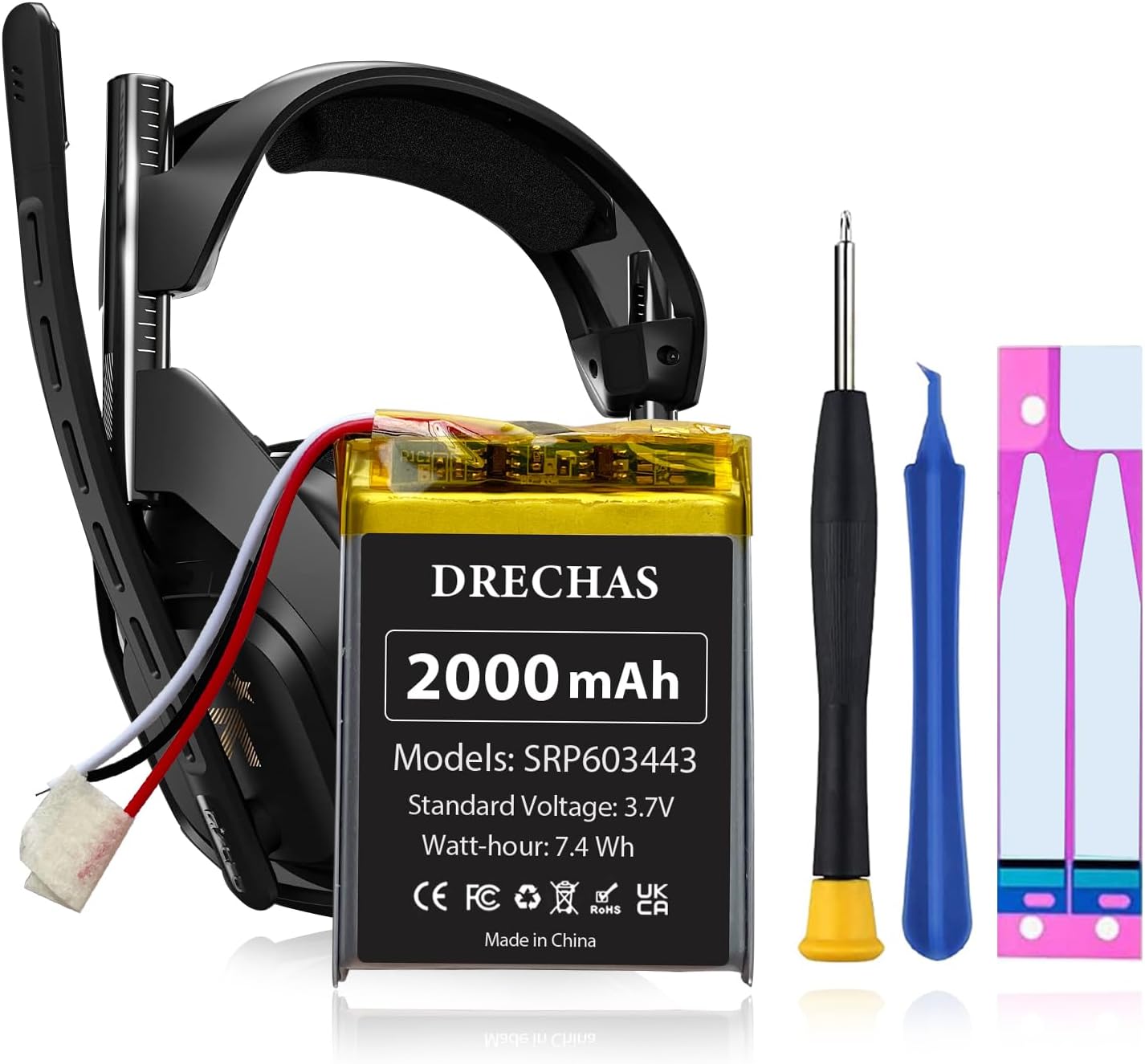 High Capacity 2000mAh Astro A50 Battery Upgrade