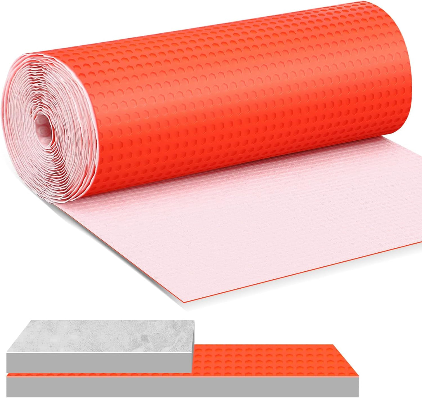 323 Sqft Uncoupling Membrane for Tile Waterproofing Underlayment