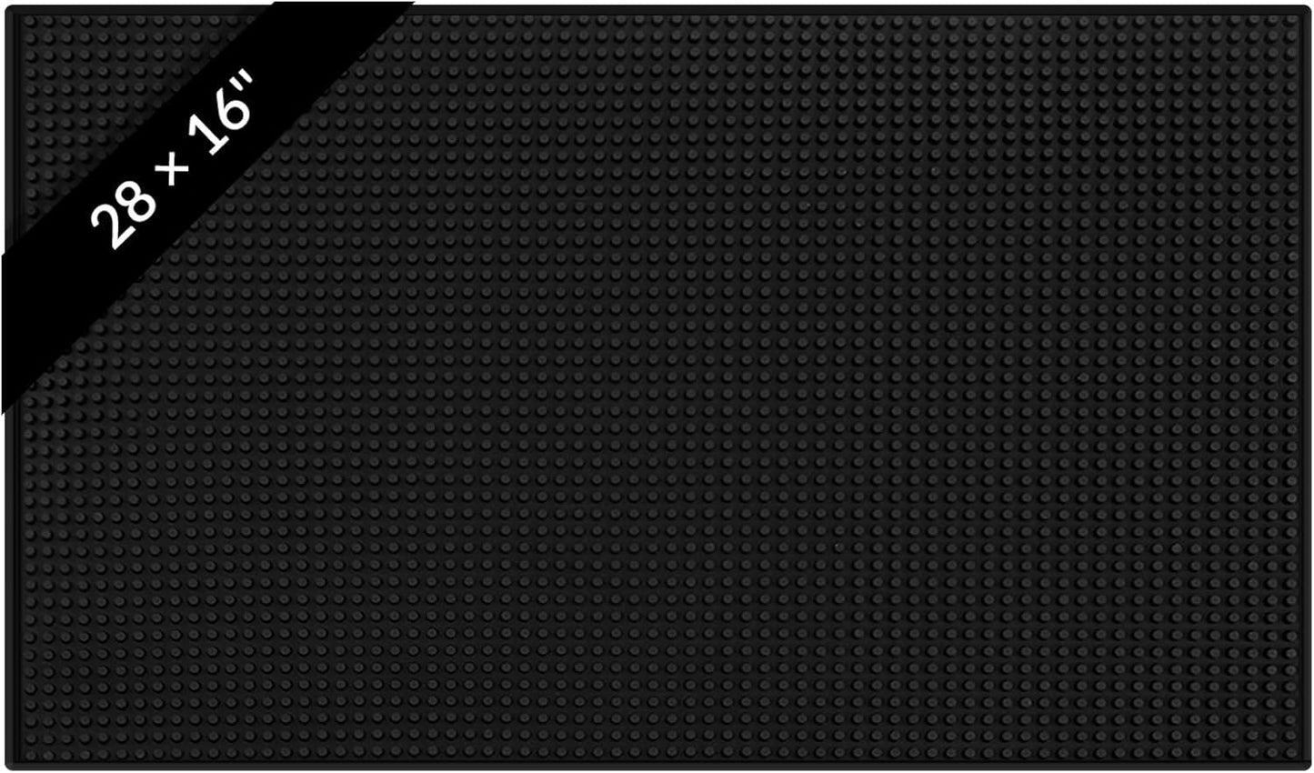 Non Slip Cocktail Rubber Bar Mat Set for Bartending and More
