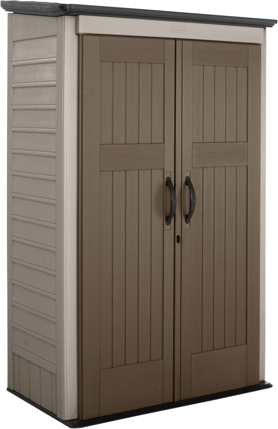 Rubbermaid Vertical Resin Outdoor Storage Shed for Yard Tools