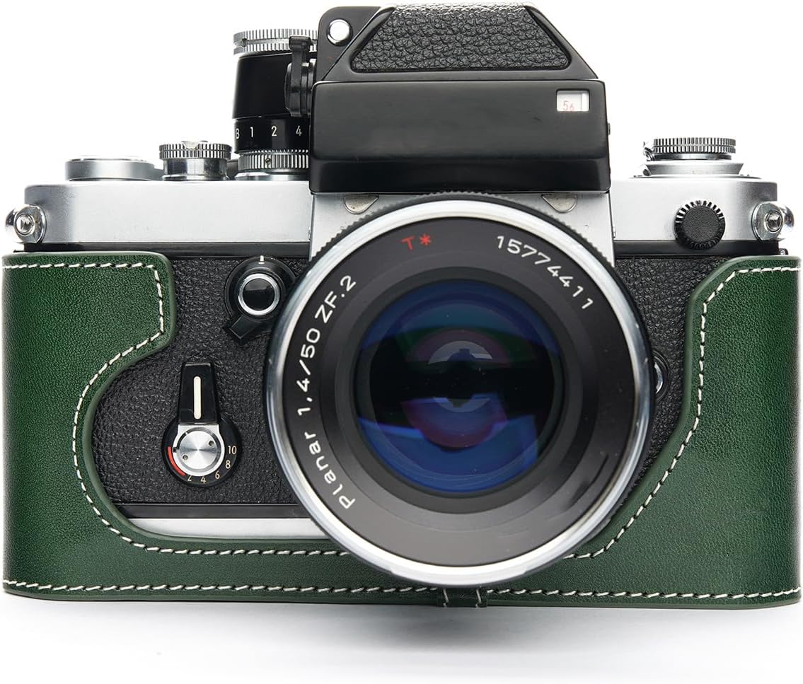 Handmade Genuine Leather Half Camera Case for Nikon F2 Series