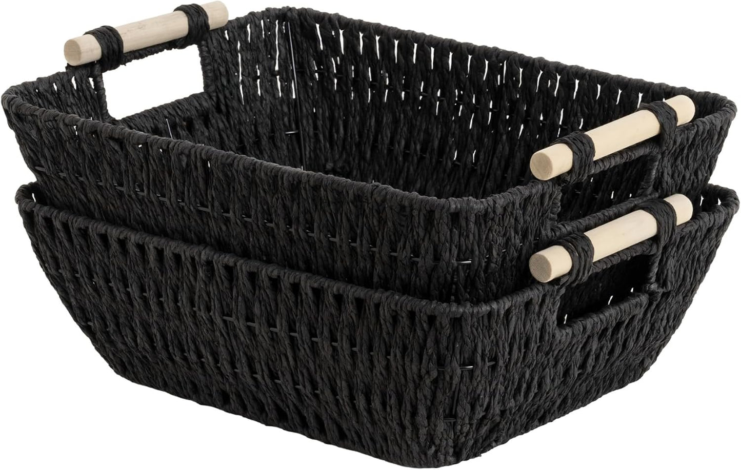 StorageWorks Large Wicker Storage Basket for Organizing Essentials