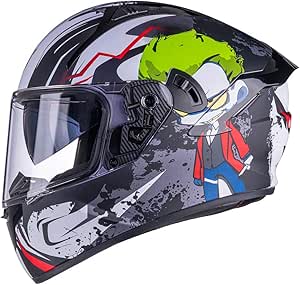 VCOROS X9 Full Face Motorcycle Helmet with Bluetooth and Visor