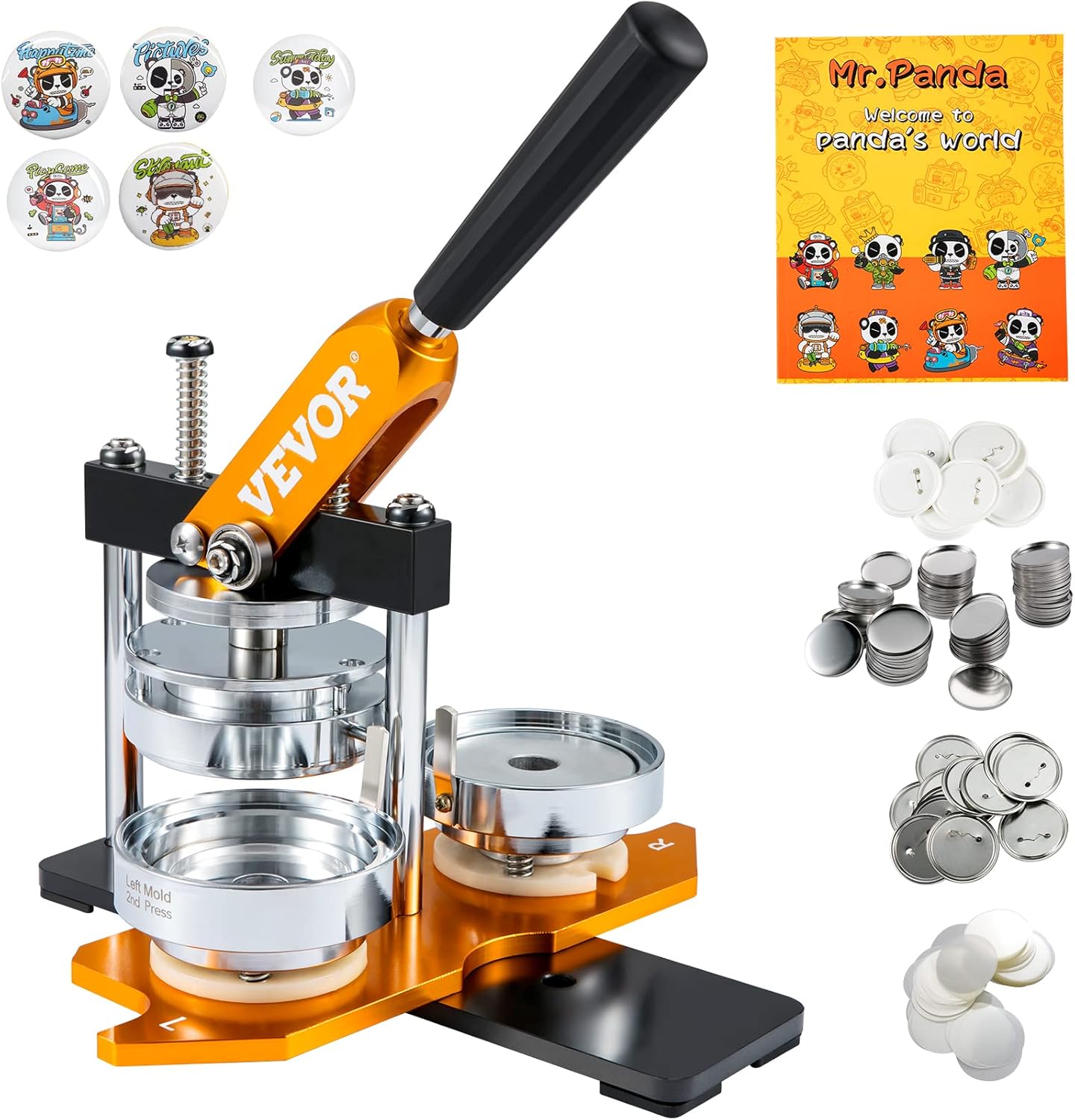VEVOR Button Maker Machine for DIY Badges and Crafts Fun