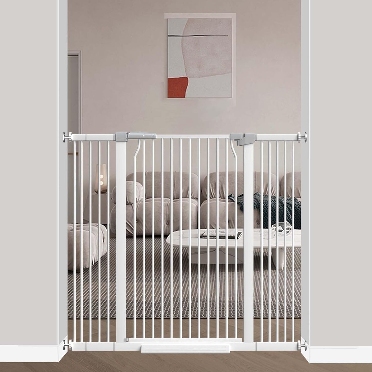 40.5 Inch Extra Tall Baby Gate for Stairs and Doorways