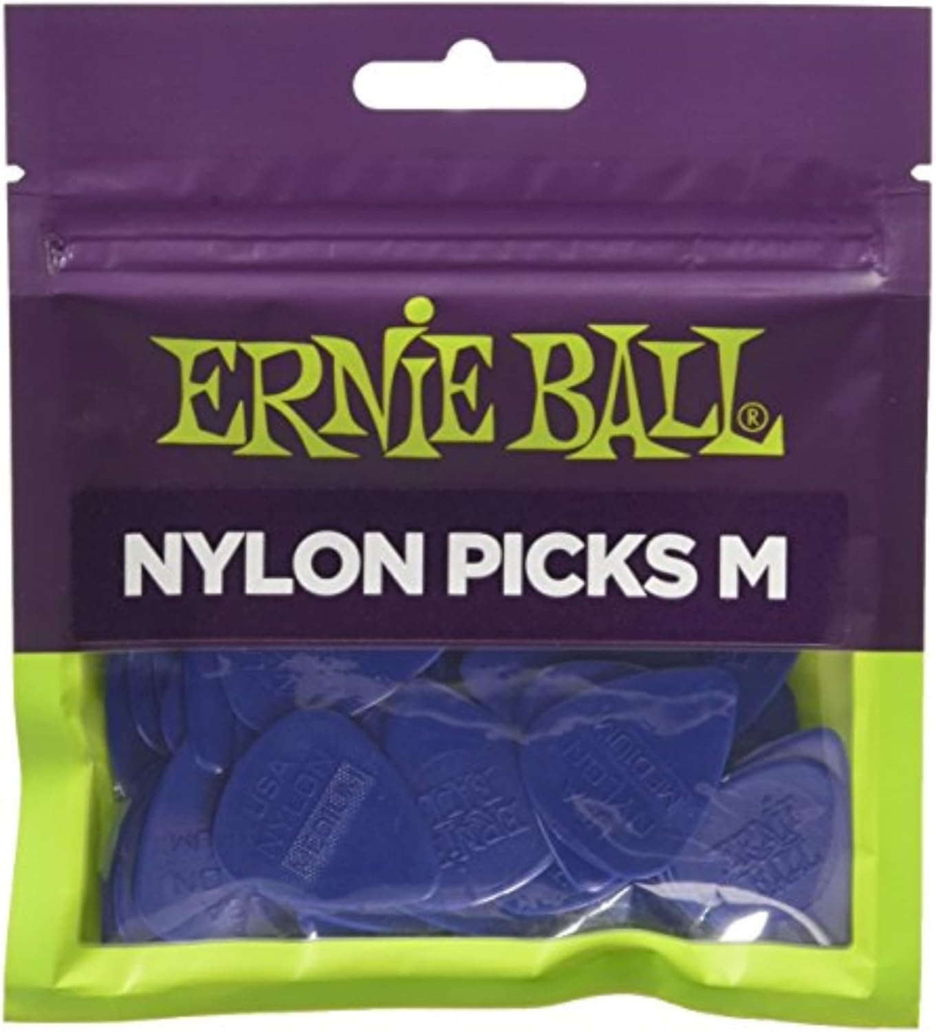 Ernie Ball 50-pack Medium Nylon Guitar Picks - Durable and Versatile