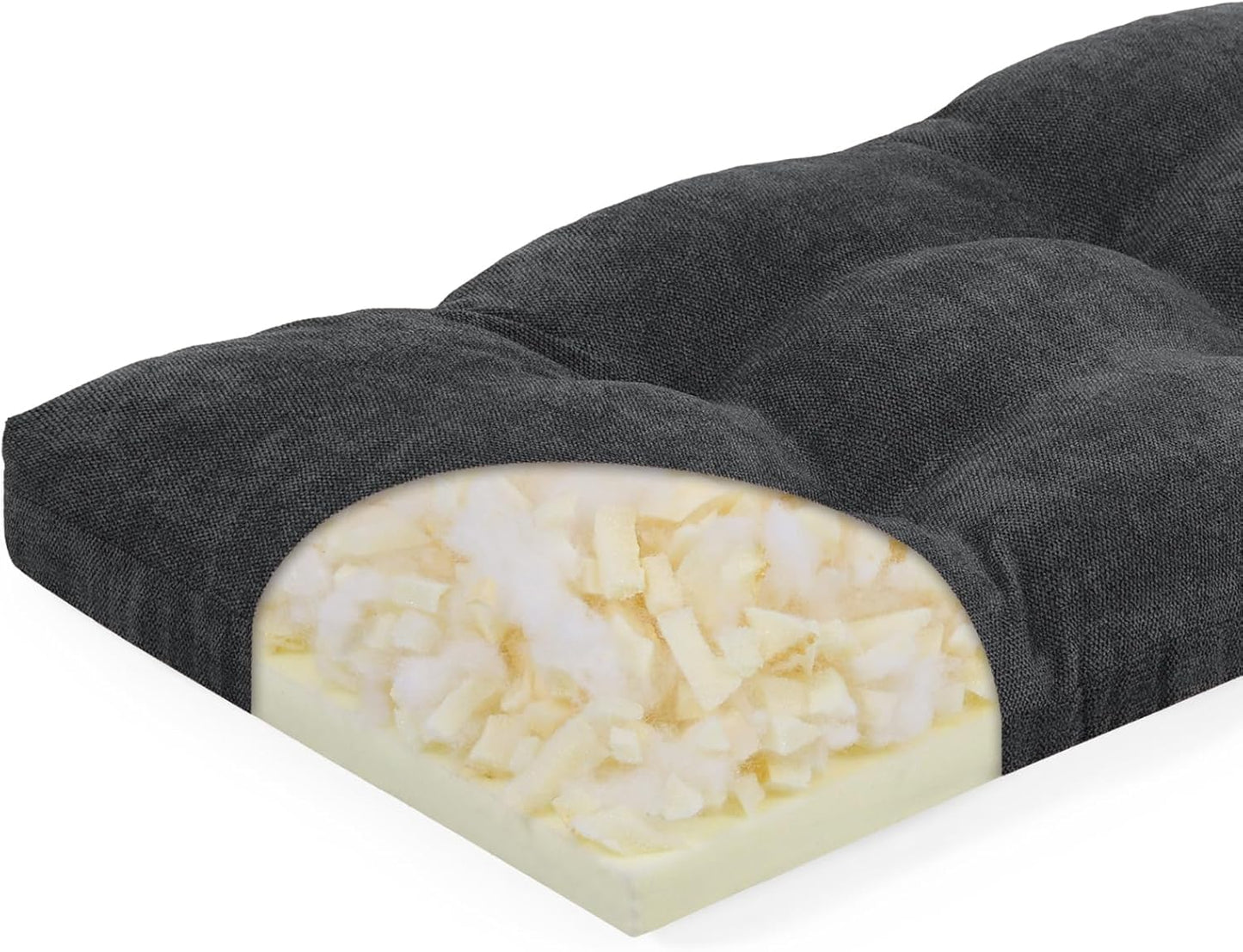 40 Inch Memory Foam Bench Cushion with Non-Slip Design