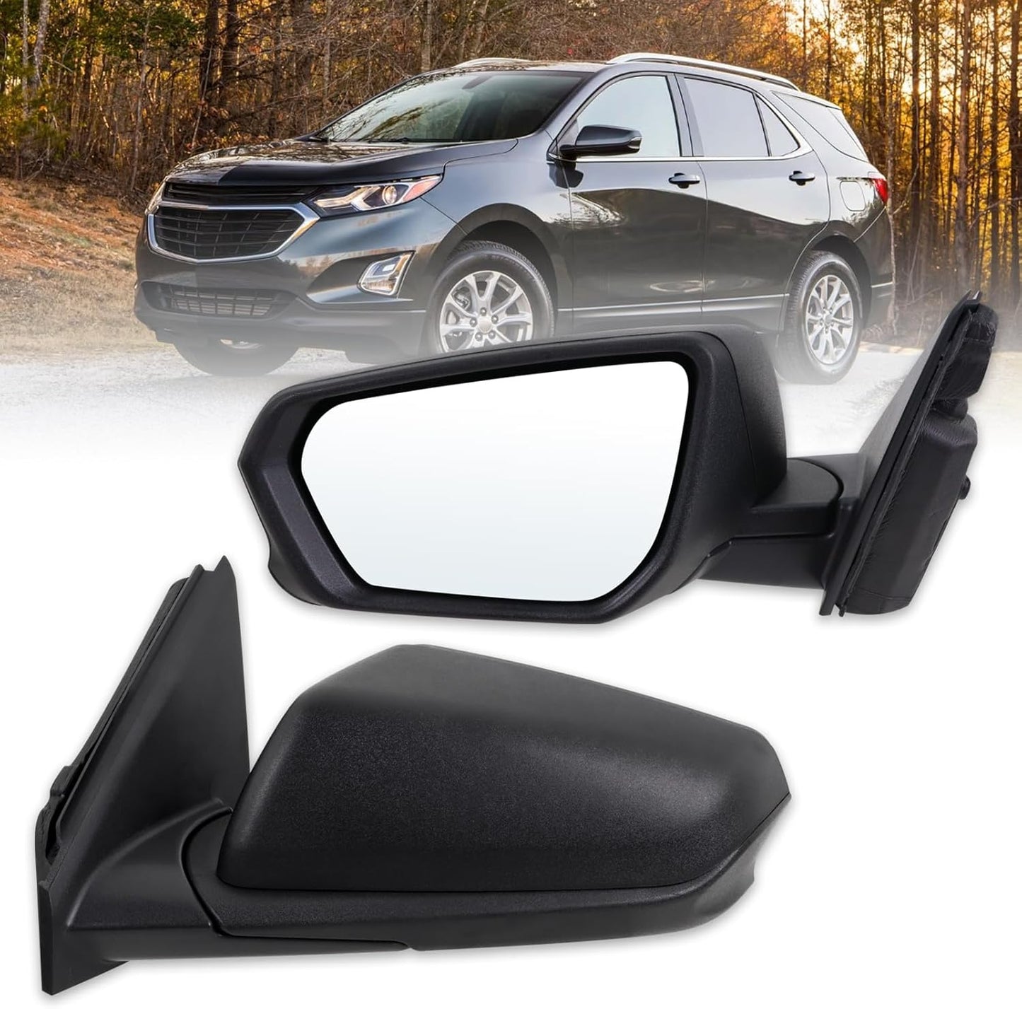 Left Driver Side Mirror for 2018-2024 Chevy Equinox - Heated