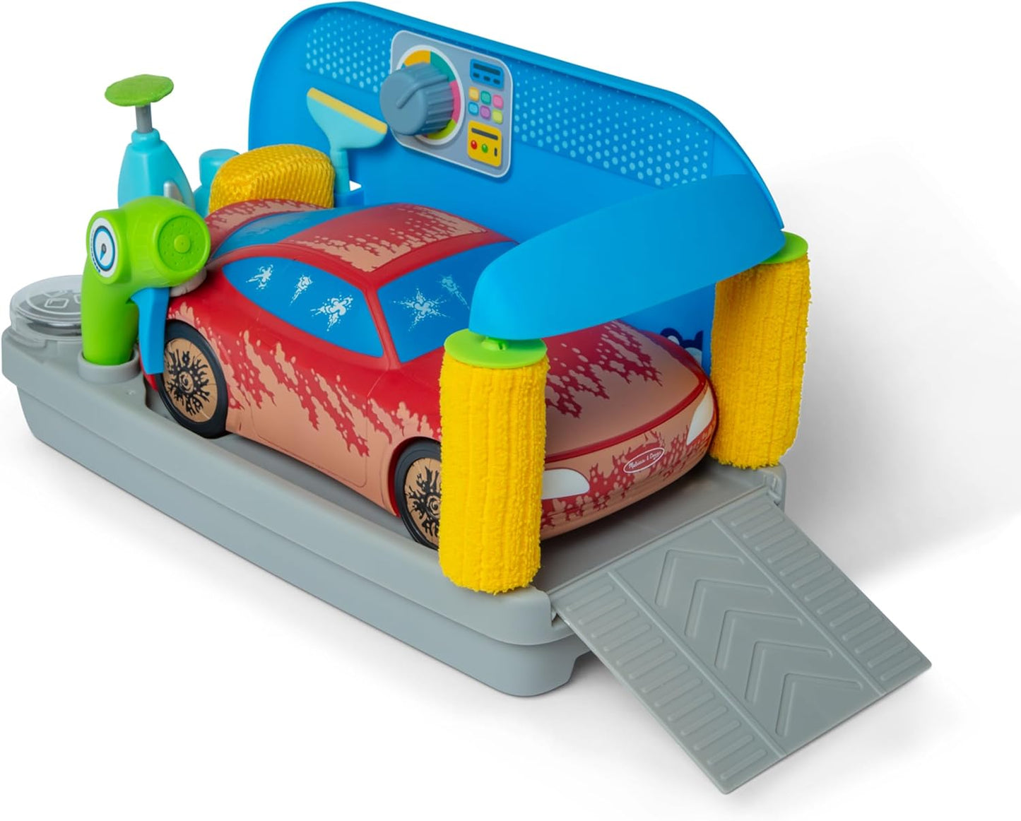 Melissa & Doug Spray & Shine Car Wash Color-Changing Toy Set