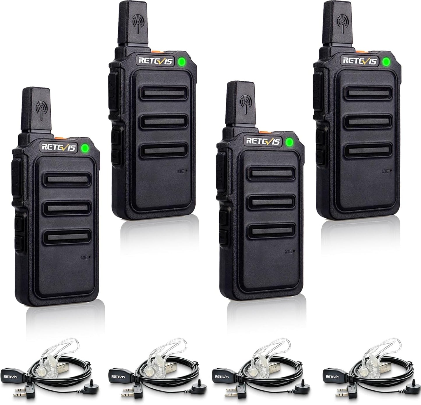 Retevis RT19 Walkie Talkies with Earpiece for Clear Communication