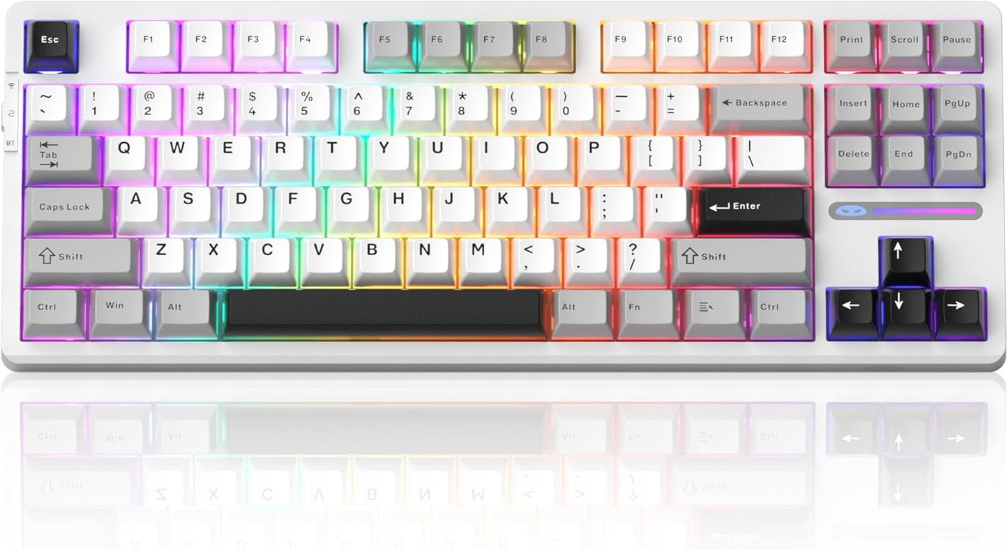 MageGee LIGHT87 Wireless Keyboard: Gasket Structure & RGB Backlit