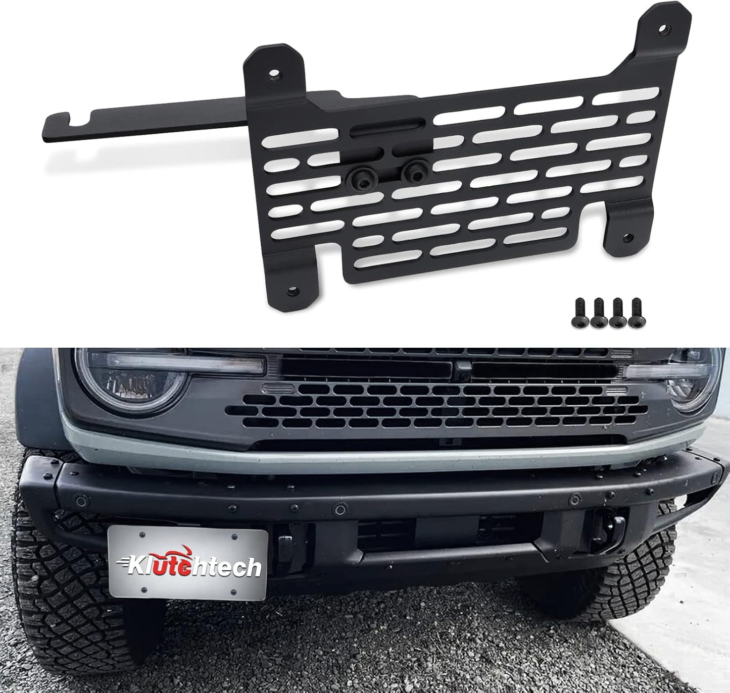 Bronco License Plate Holder for 2021-2024 Models - Durable Frame