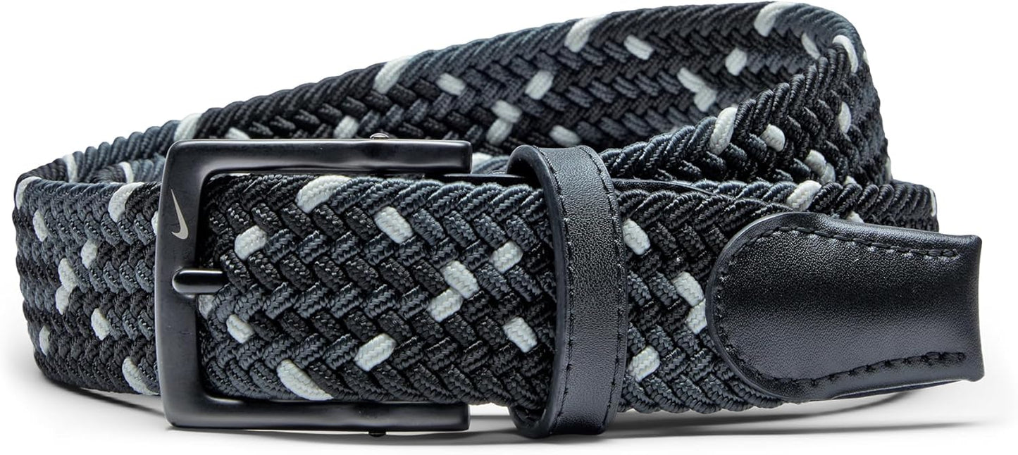 Nike mens Stretch Woven Belt with Custom Fit and Durable Design