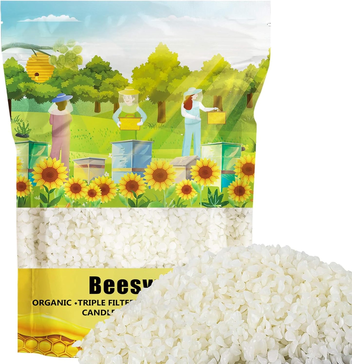 Triple Filtered Beeswax Pellets - DIY Essential