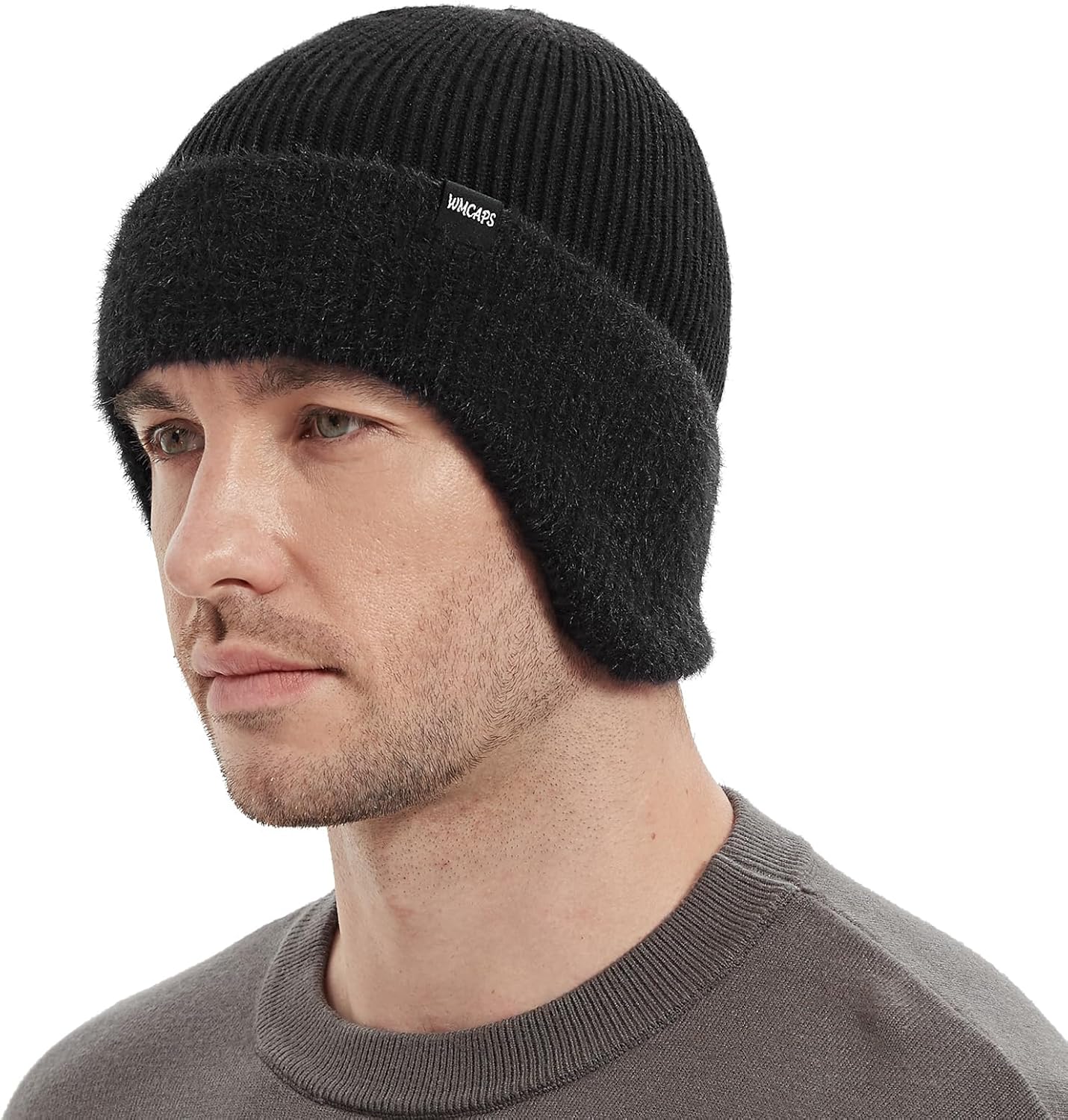 Warm Fleece Beanie with Earflap for Winter