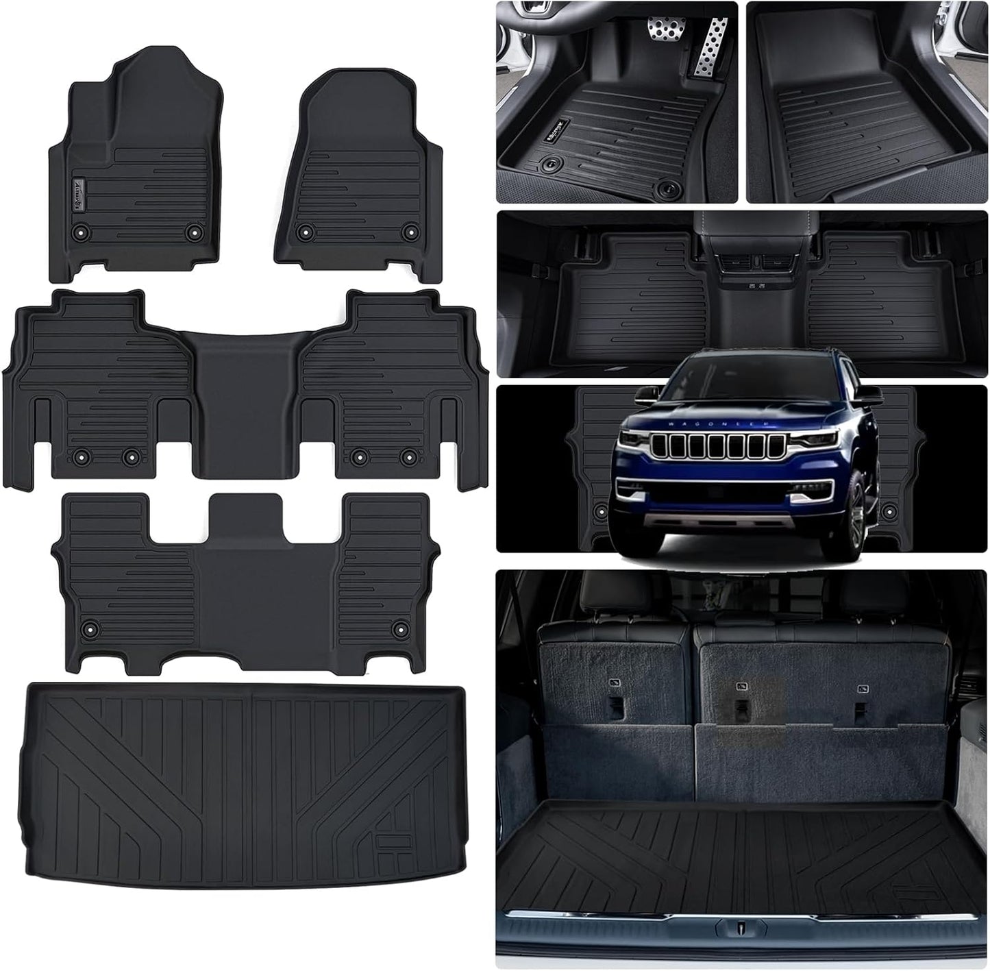 Custom Fit Floor Mats for Jeep Wagoneer 2022-2025 Models