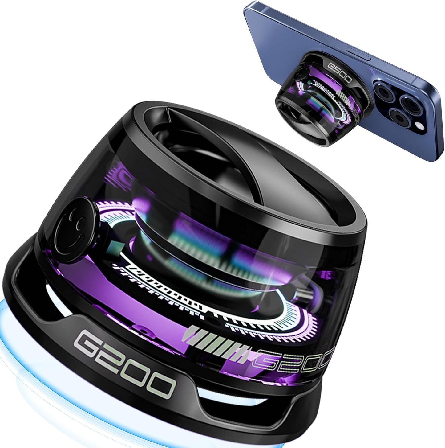Mini Magnetic Bluetooth Speaker with Colorful Lights