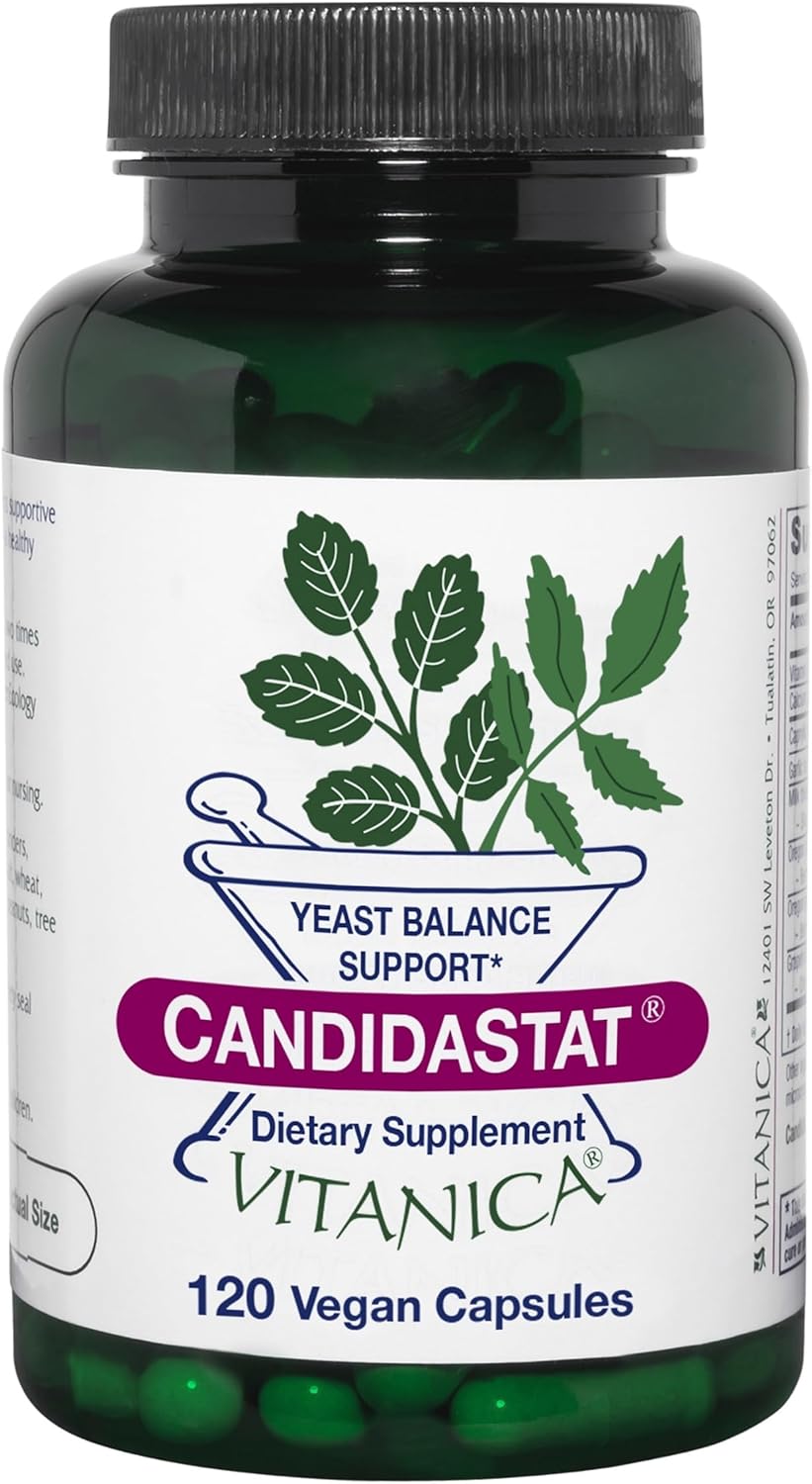 Vitanica Candidastat Yeast Balance Supplement for Healthy Flora