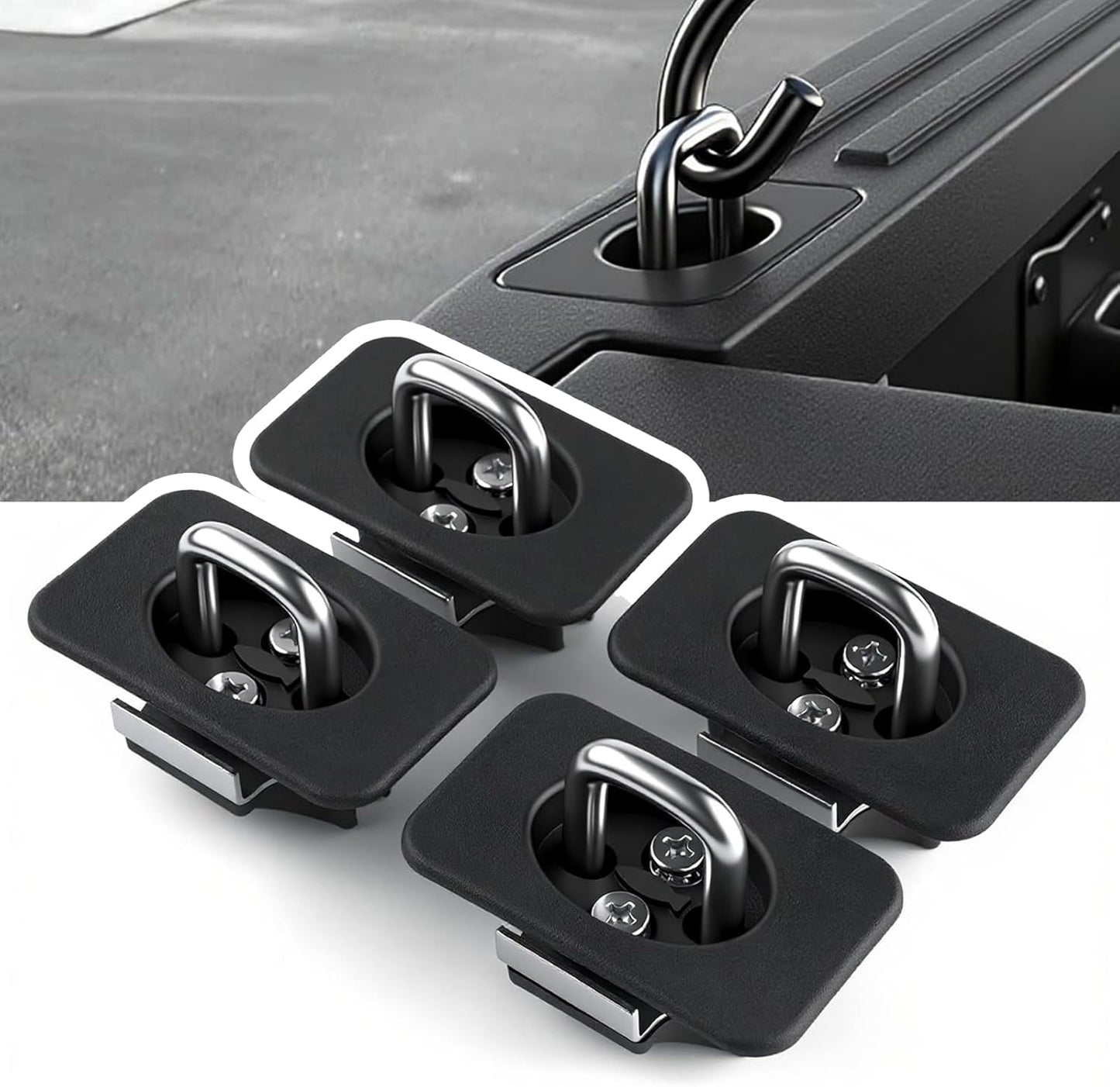 4PCS Tie Down Anchors for 2015-2025 Ford F-150 & F250 Trucks