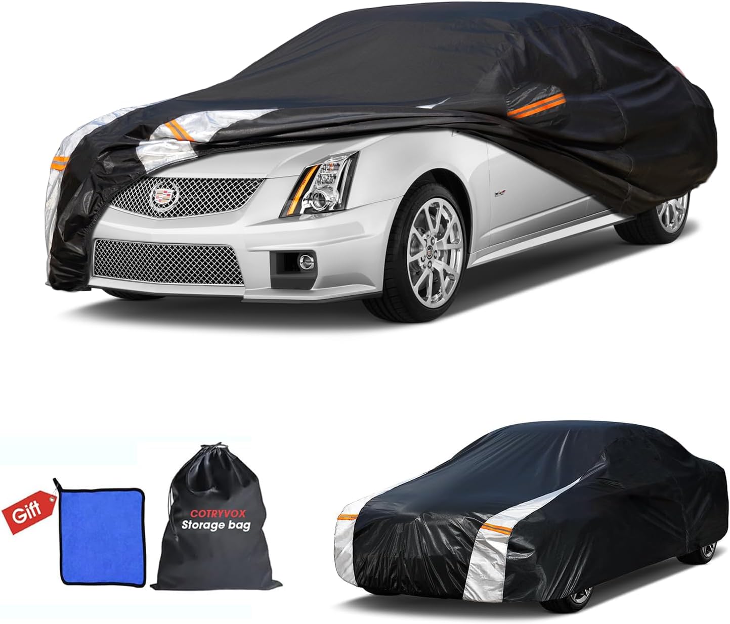 Cadillac CTS Car Cover 100% Waterproof All Weather Protection