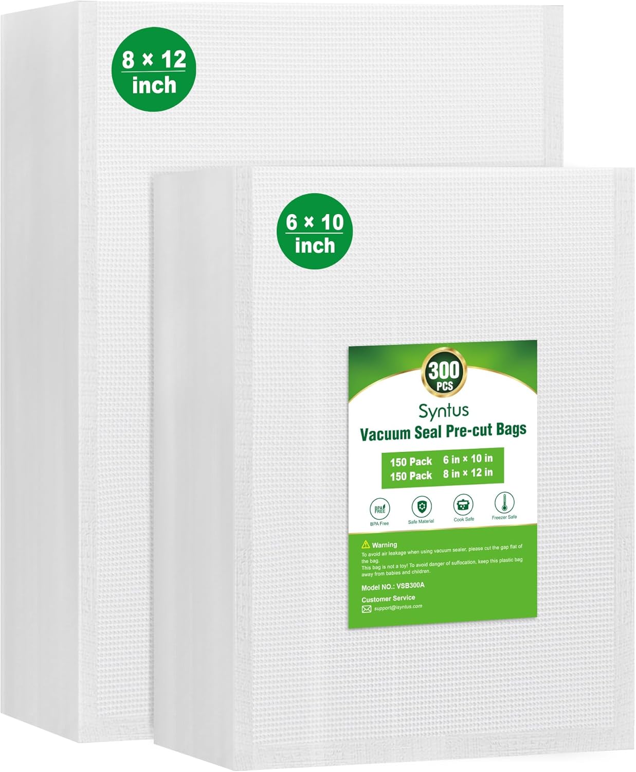 Syntus Vacuum Sealer Bags for Food Storage and Meal Prep