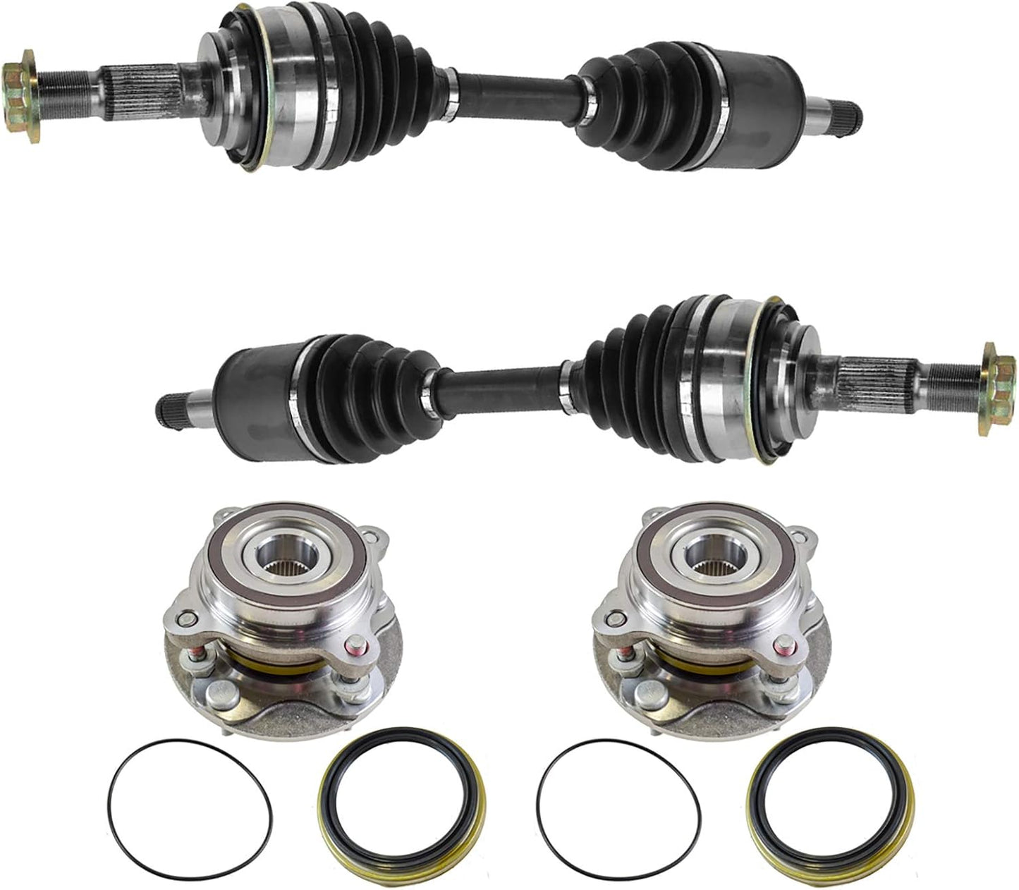 TRQ Front Driver & Passenger Side Drivetrain Kit for Toyota