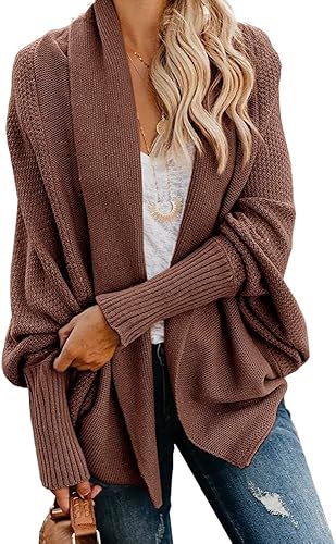 Mafulus Women's Oversized Chunky Knit Cardigan for Comfort