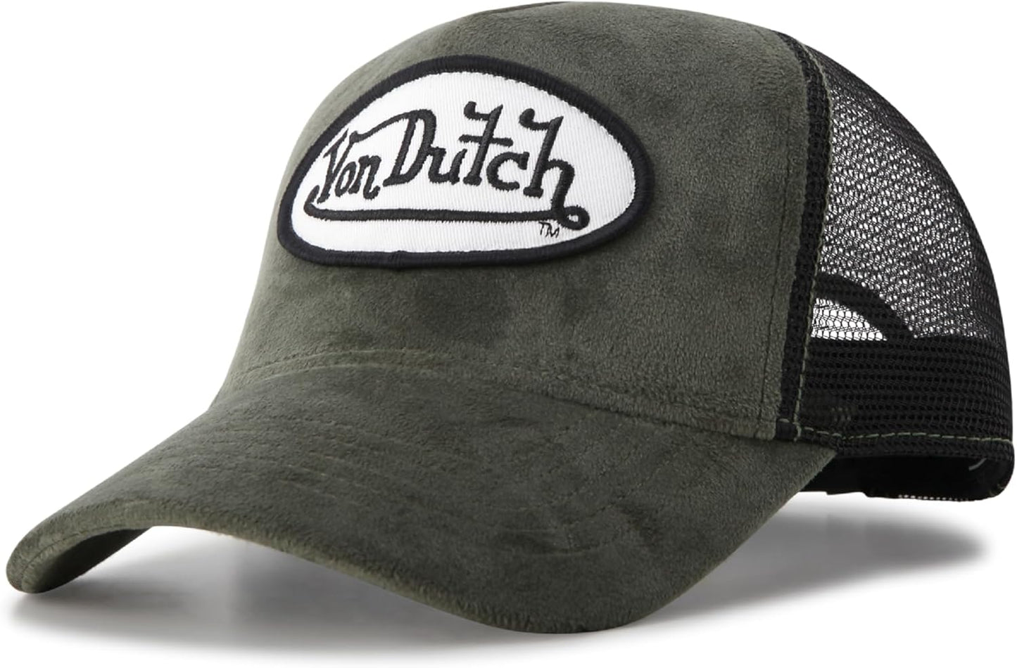 Von Dutch Unisex Trucker Hat - Velvet Curved Bill Classic Style