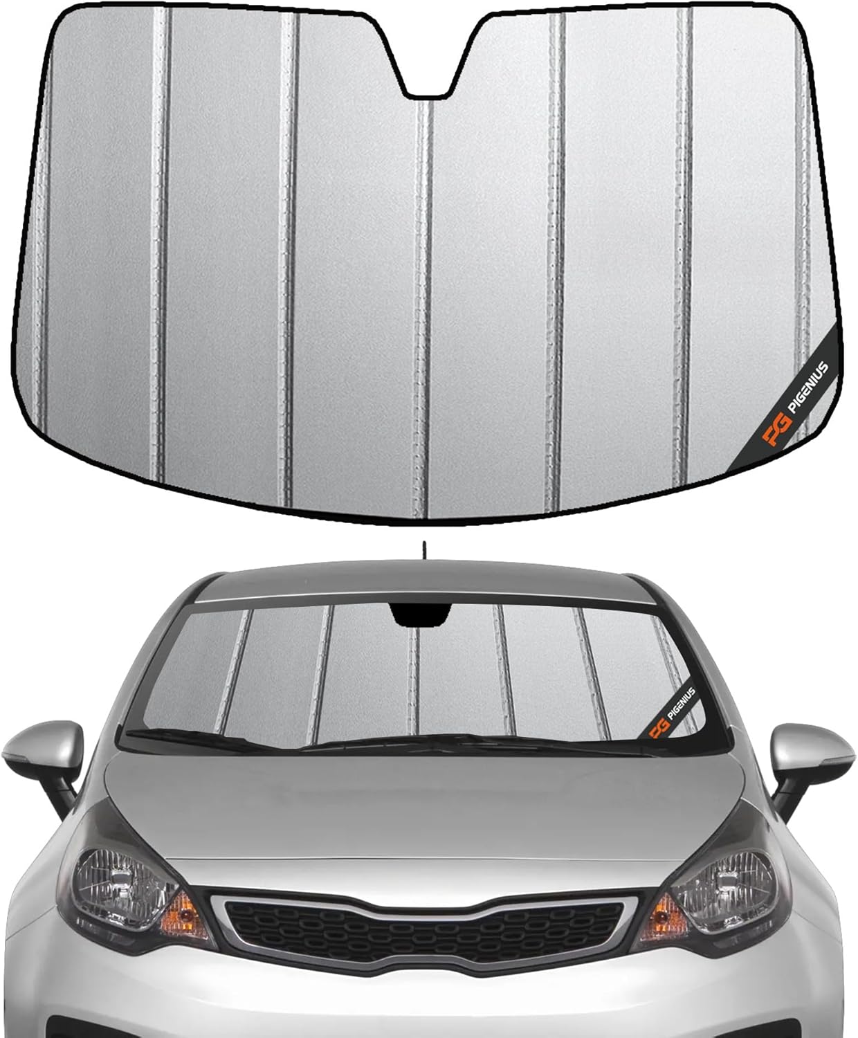 Windshield Sun Shade for Kia Rio 2013-2017 - Thicken 6 Layers