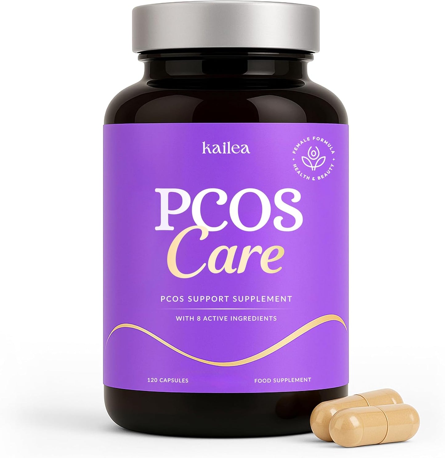 8-in-1 PCOS Support Supplement for Hormone Balance & Health