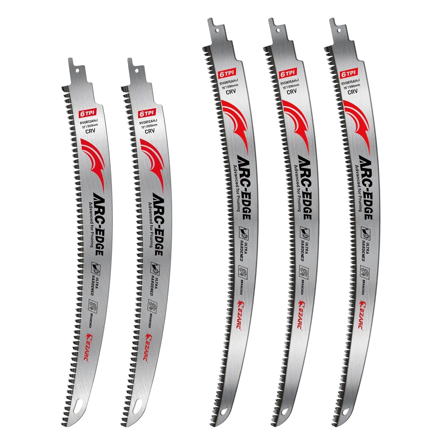 EZARC Japanese Teeth Reciprocating Saw Blade Set for Pruning