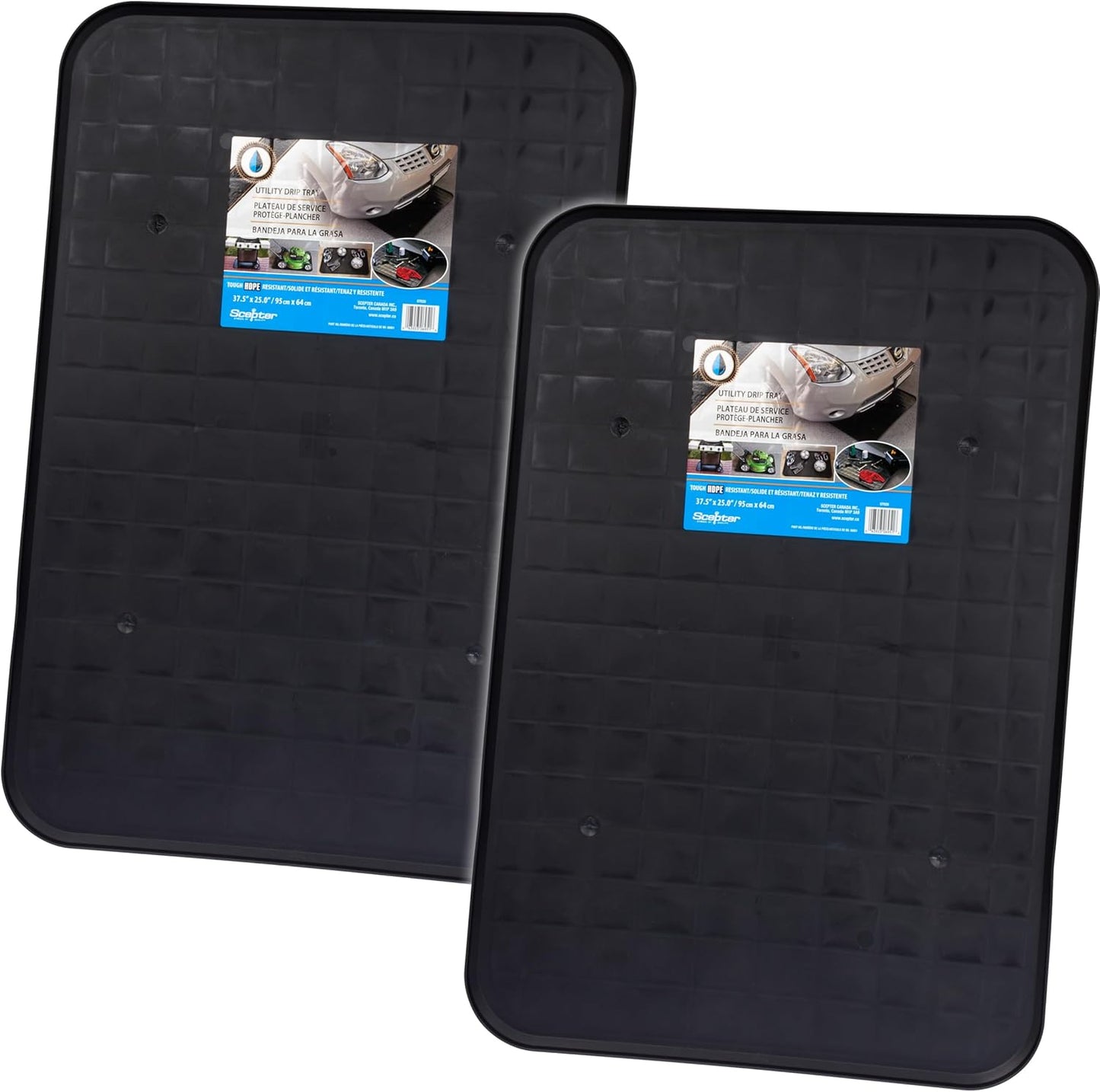 Scepter Extra Large Utility Drip Tray for Garage and Home Use