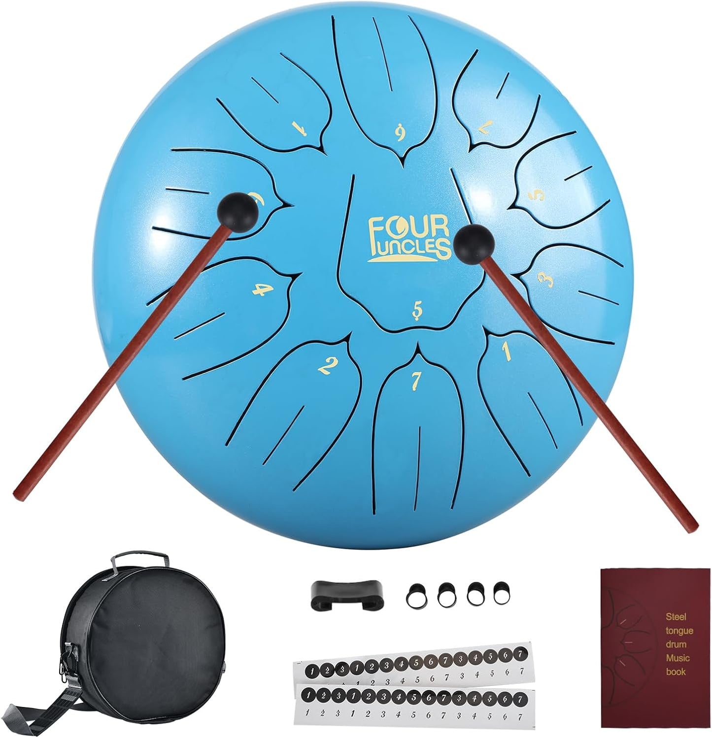 Steel Tongue Drum 10 Inch 11 Notes for Meditation and Yoga