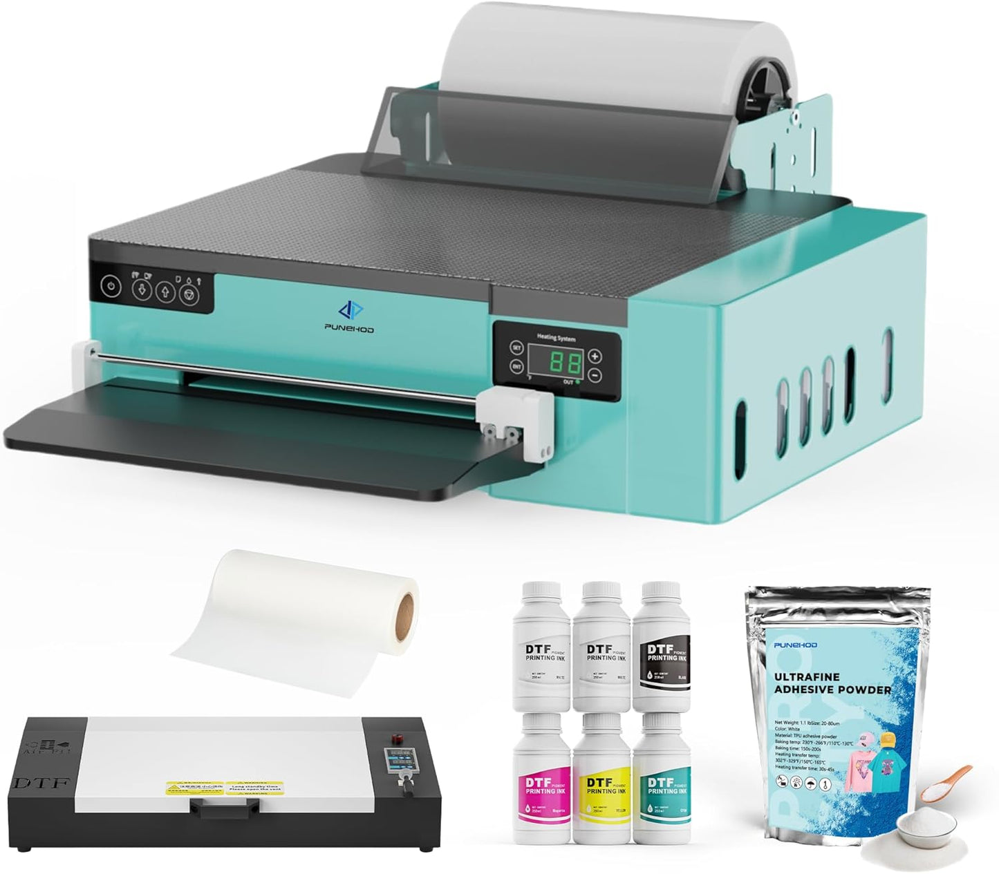 PUNEHOD A4 DTF Printer - White Ink System for DIY T-Shirt Printing