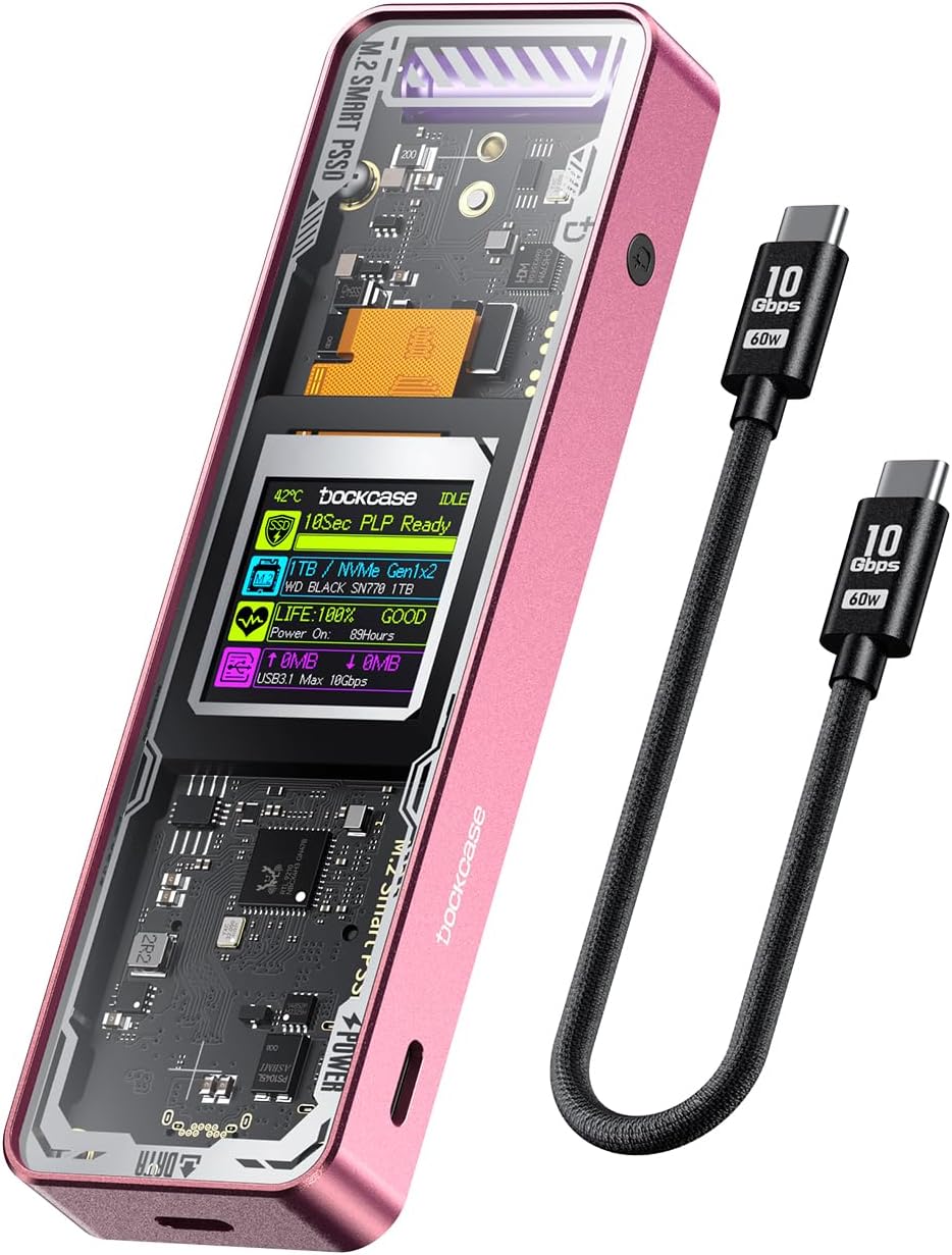 DOCKCASE Explorer Edition M.2 NVMe SSD Enclosure with PLP