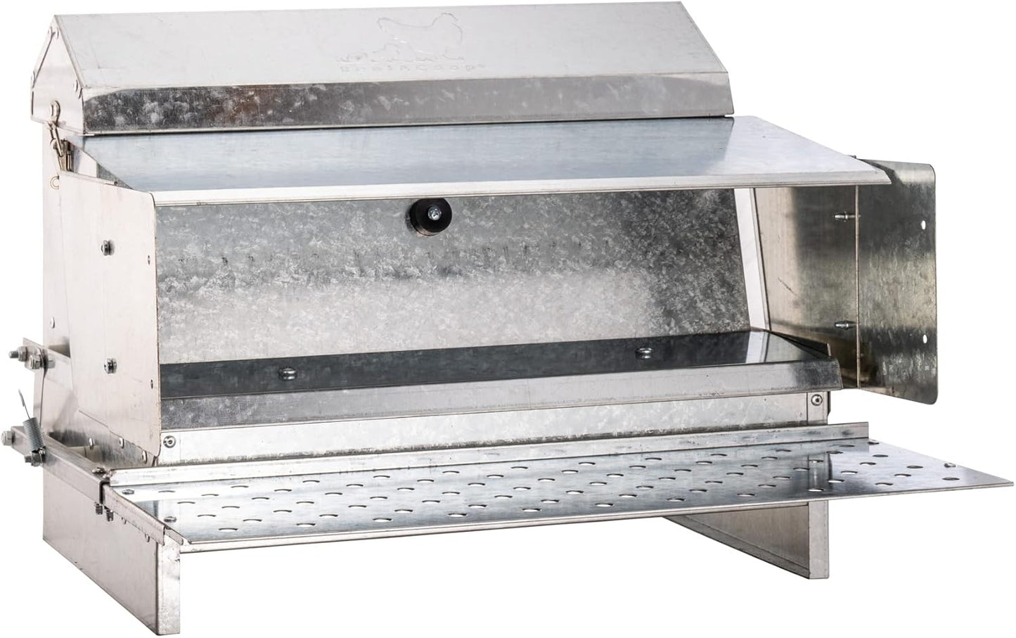 Automatic Metal Treadle Feeder for Chickens and Poultry Use