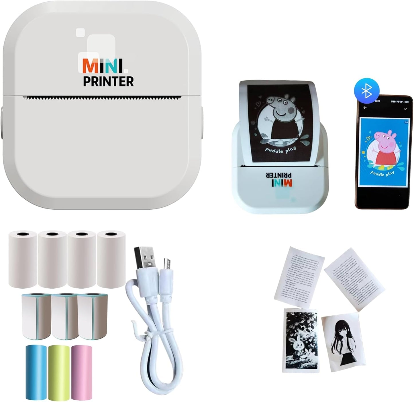 Portable Bluetooth Mini Printer: Fun & Inkless!