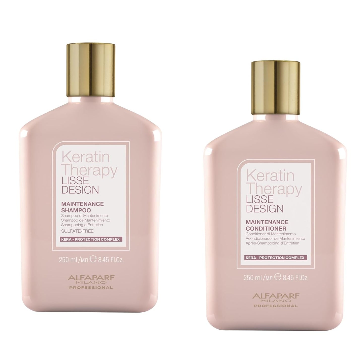 Alfaparf Milano Lisse Design Keratin Shampoo & Conditioner Set