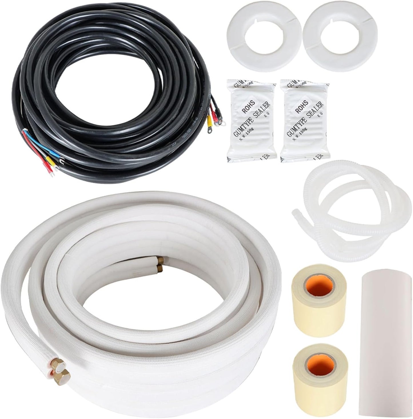 50FT Twin Copper Hoses for Mini Split AC