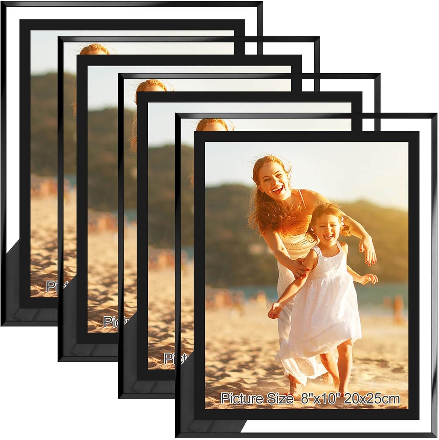 Elegant 8x10 Picture Frames Set of 4 for Home Decor
