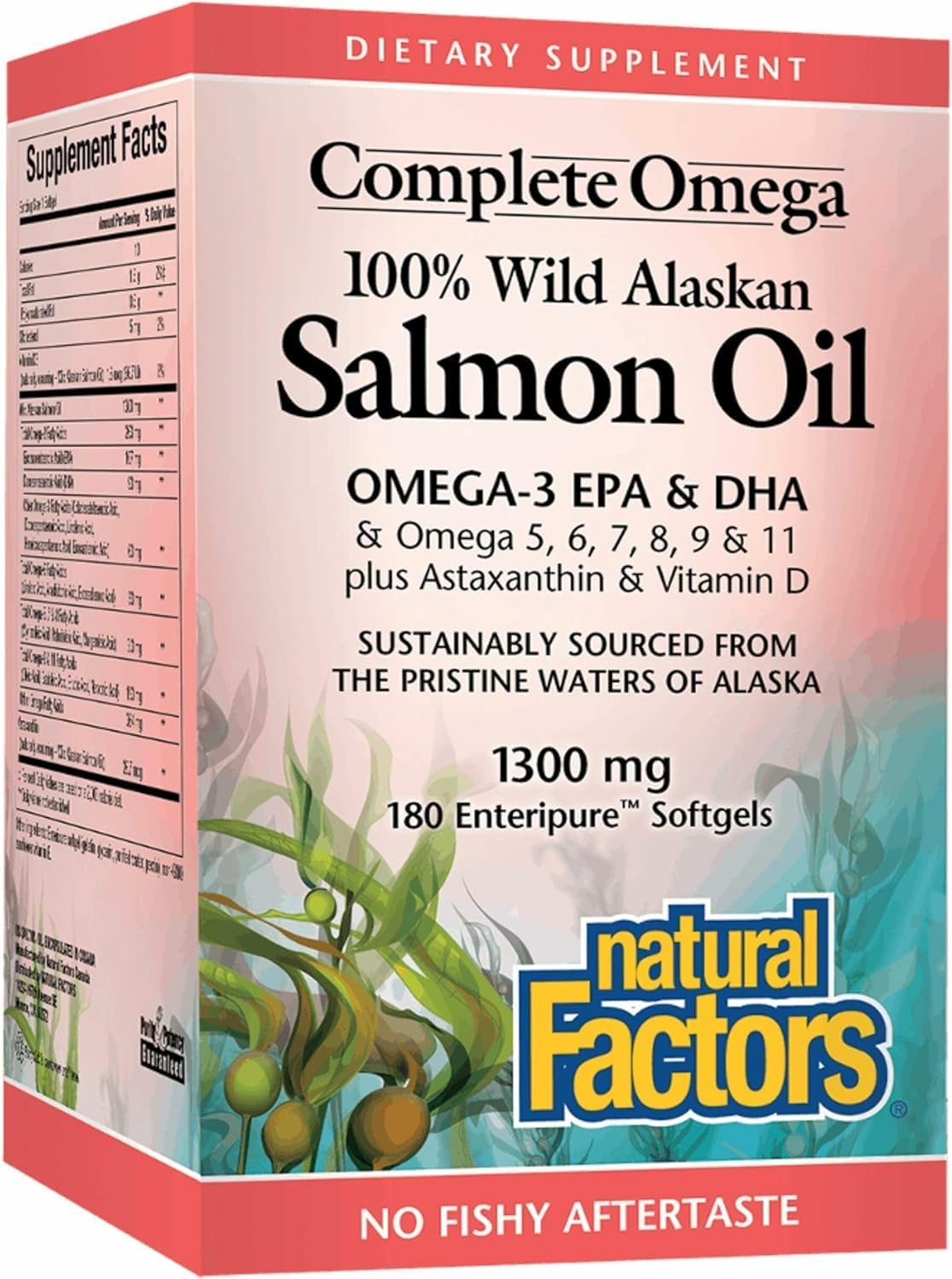 Complete Omega Wild Alaskan Salmon Oil for Heart and Brain Health