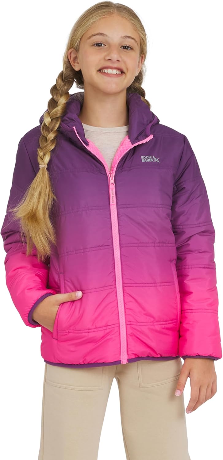 Eddie Bauer Girls' Deer Harbor Reversible Faux Fur Jacket Review