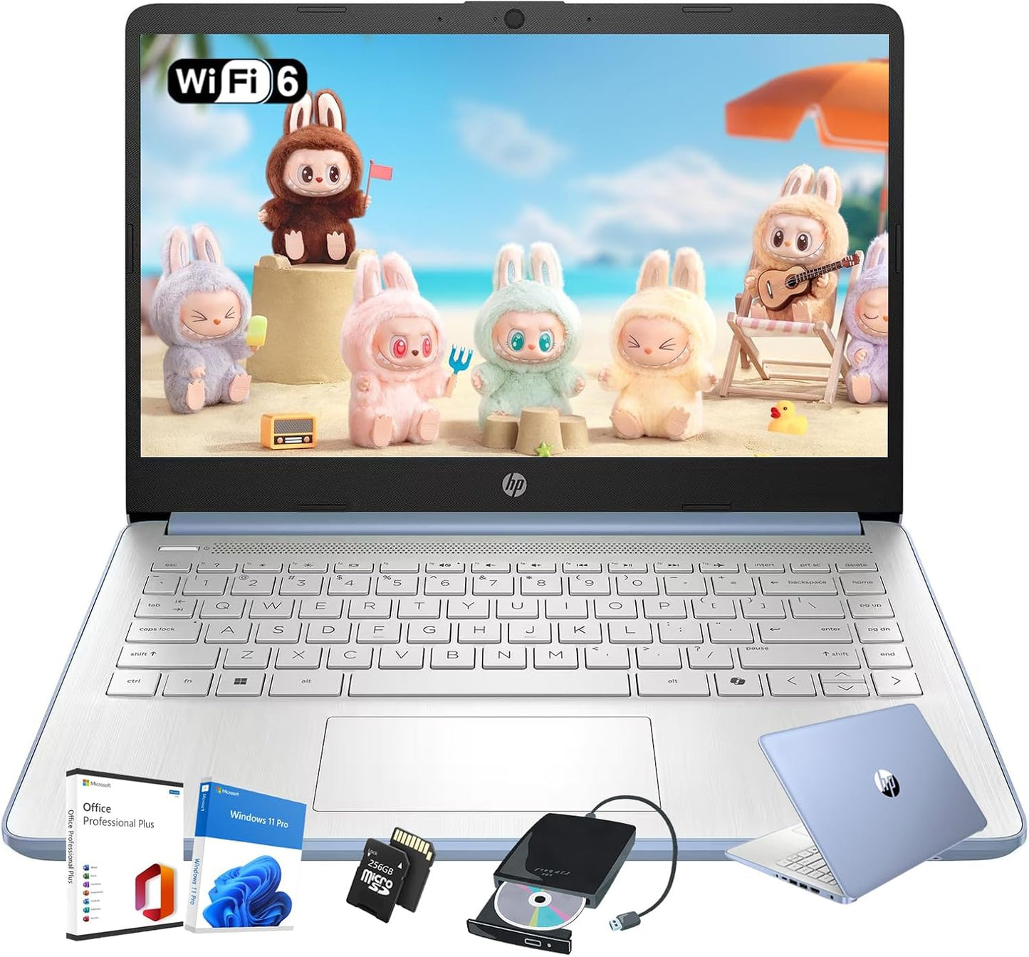 HP 14 Laptop with Intel N150 Processor for Students and Business
